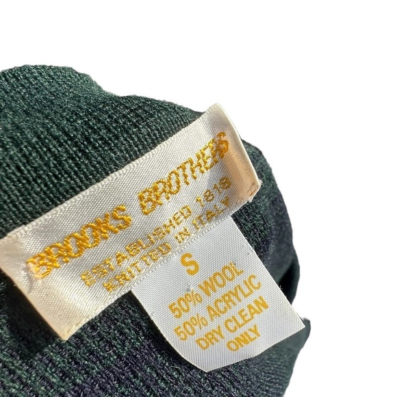 Brooks Brothers Vintage nautical striped wool sweater Swacket blazer peacoat sm - Picture 4 of 9